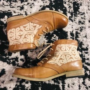 XOXO lace booties